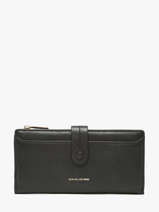 Portefeuille David jones Zwart lac P162